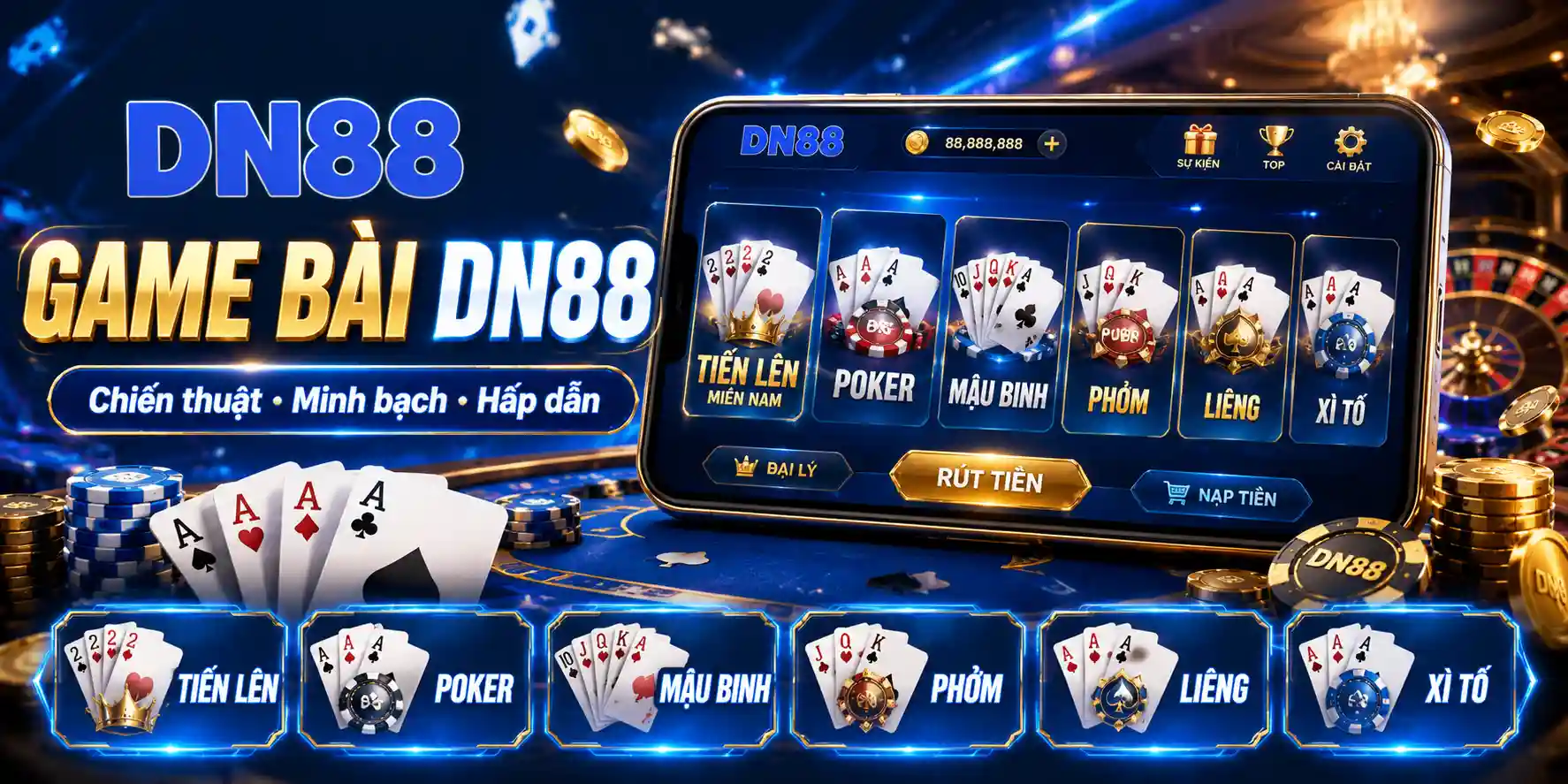 Trang Chủ DN88 13 Game Bài DN88 - Đầy đủ các tựa game đấu trí kinh điển