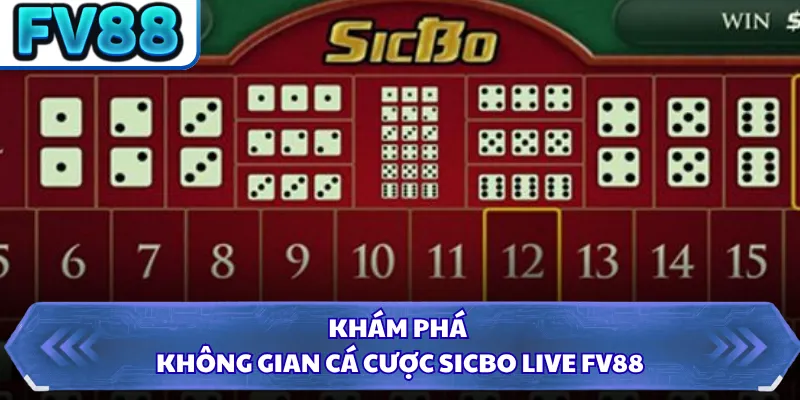 Sicbo Live FV88 - Game Trực Tuyến Đẳng Cấp Thượng Lưu Nhất 1 Khám phá không gian cá cược sicbo live FV88